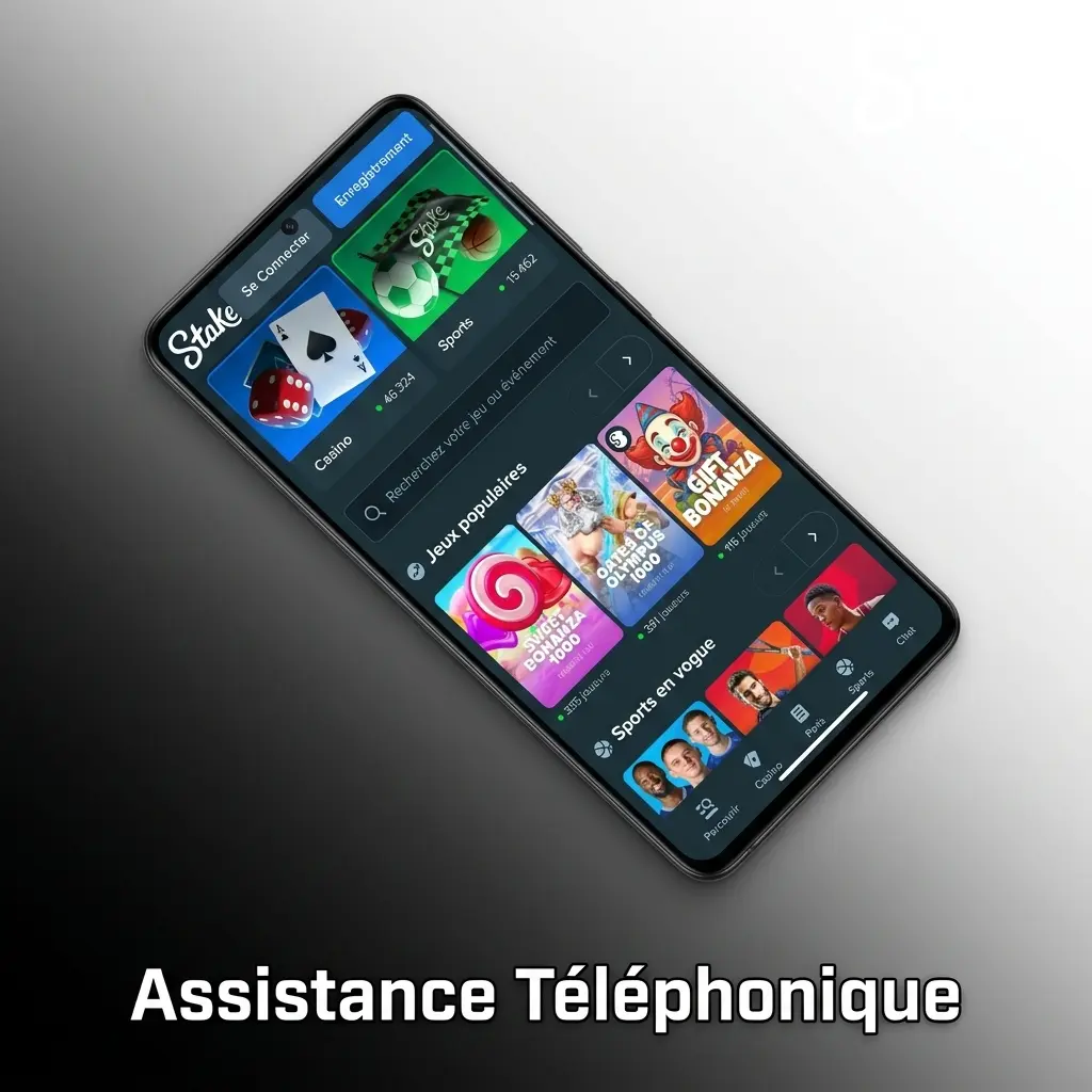 Assistance téléphonique Stake : chat en direct et e-mail pour contacter le service client, sans numéro dédié