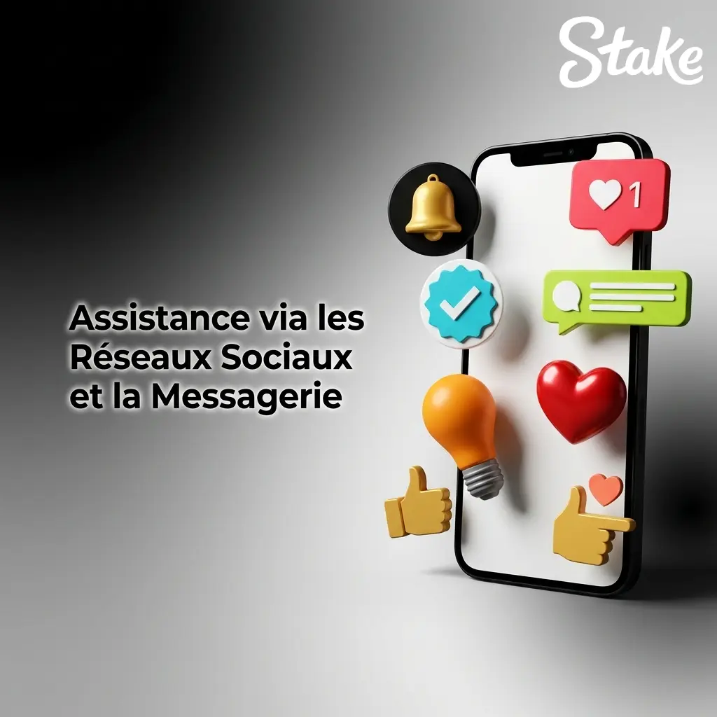 Assistance Stake via réseaux sociaux X et Telegram pour questions générales, signalement pannes et suivi actualités plateforme